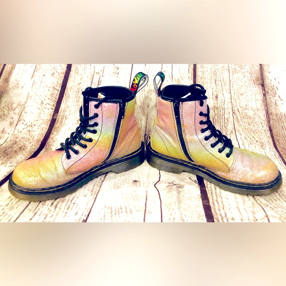 🎉HP🎉Dr. Martens🔥1460 Glitter Lace & Zipper Up Boots🔥 - Picture 6 of 16